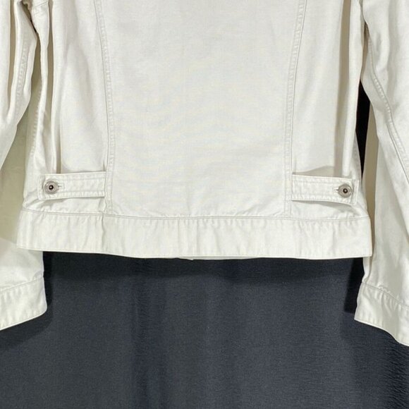 COLUMBIA Sportswear Co. Tough Mother Jeans Denim Jacket, Off-White, Sz XS - Picture 6 of 9